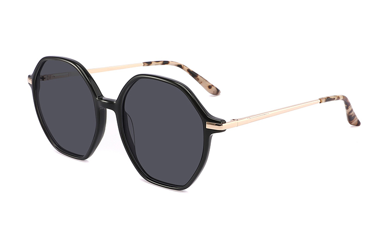 Gafas de sol de metal de acetato-ZD8817T