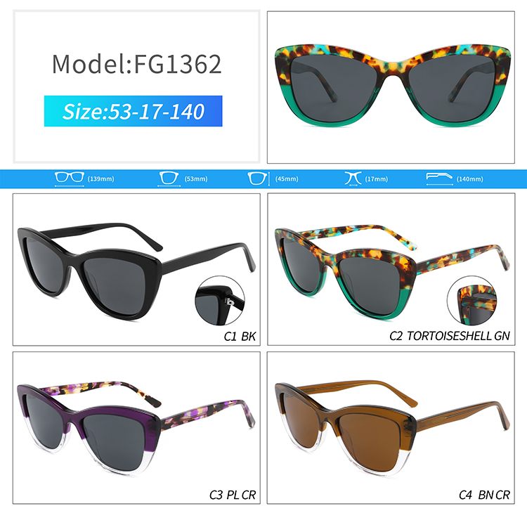 FG1362-gafas de sol de acetato personalizadas