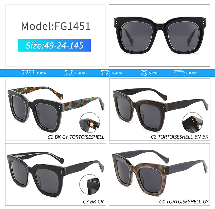 FG1451-gafas de sol extragrandes de moda