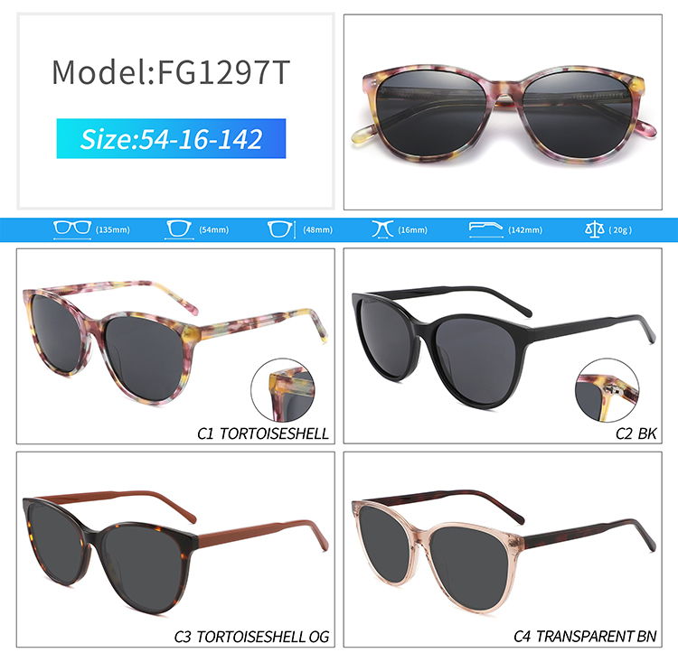 FG1297-gafas de sol con montura completa