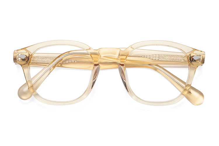 Monturas de gafas transparentes de acetato