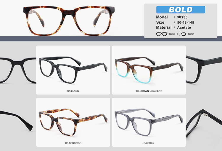 Marcos de gafas de acetato al por mayor YC30135