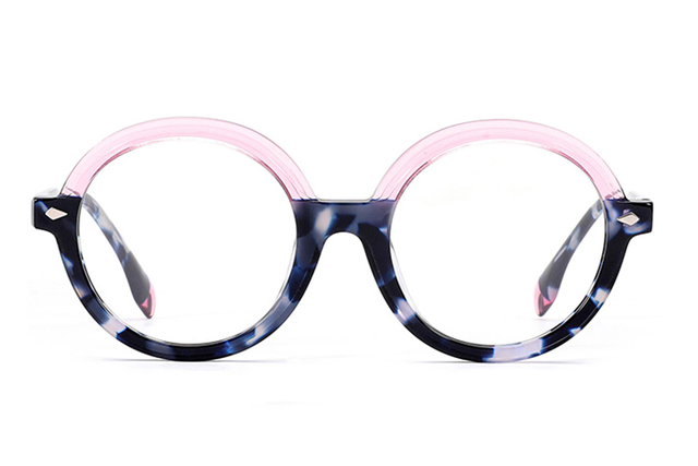 Anteojos redondos de acetato