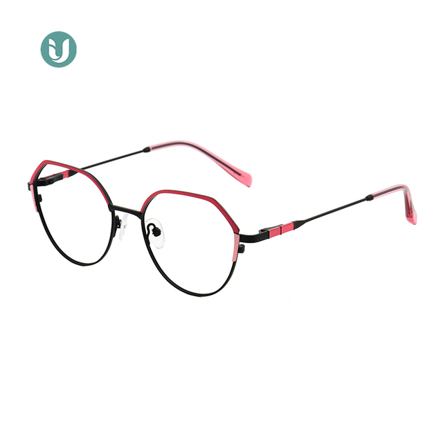 Marcos de anteojos recetados de gafas de metal retro WX21022