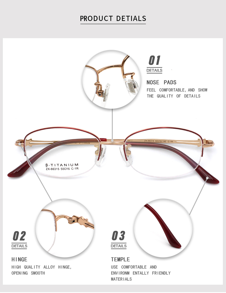 Anteojos semi sin montura