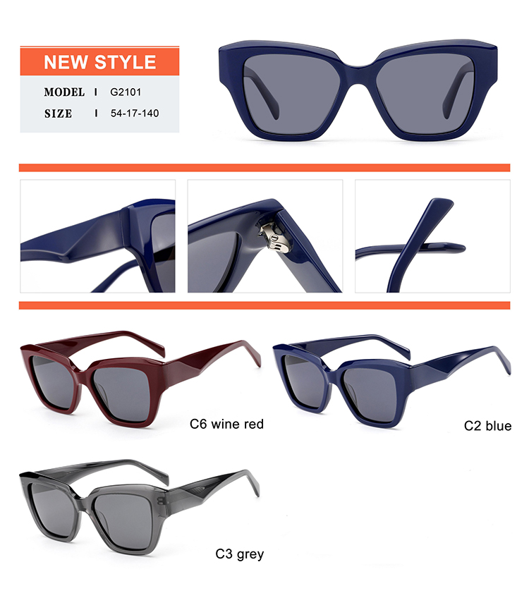 Detalles de gafas de sol de acetato - G2101