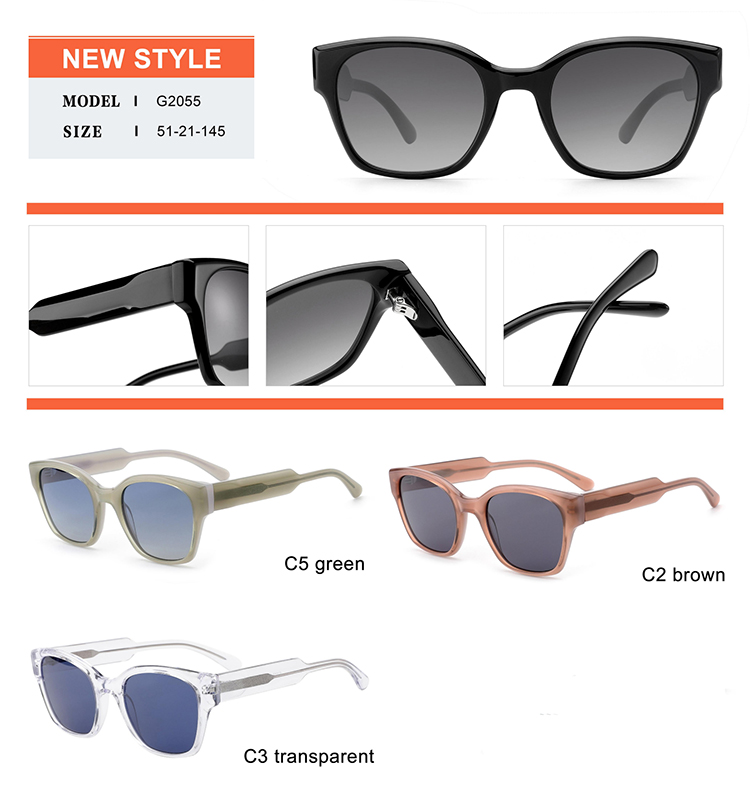 Detalles de gafas de sol de acetato - G2055