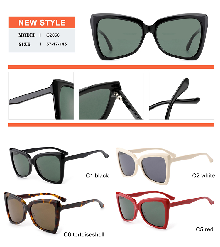 Detalles de gafas de sol de acetato - G2056