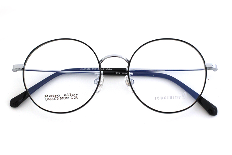 Monturas de ojos de tendencia: negro y plateado