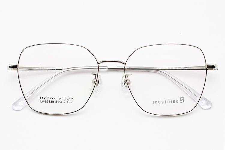 Monturas &oacute;pticas de metal para mujer - Plata