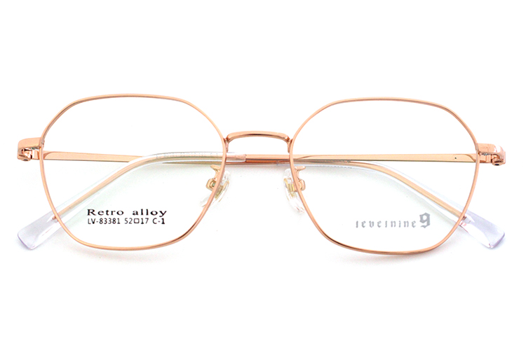 Marcos &oacute;pticos retro - Oro