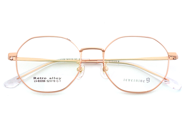 Gafas con montura de metal - Oro