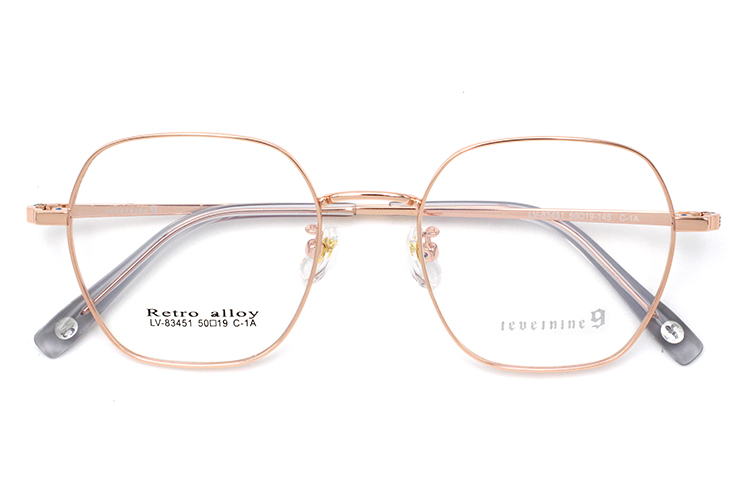 Gafas con montura cuadrada grande - Doradas