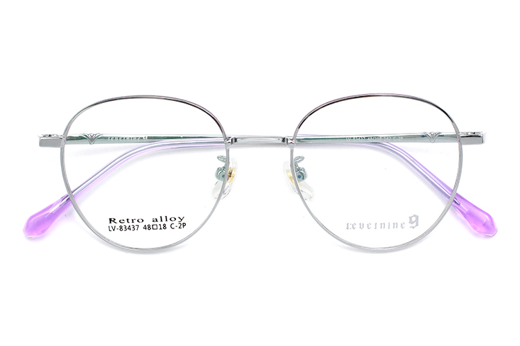 Monturas de gafas circulares - Plata