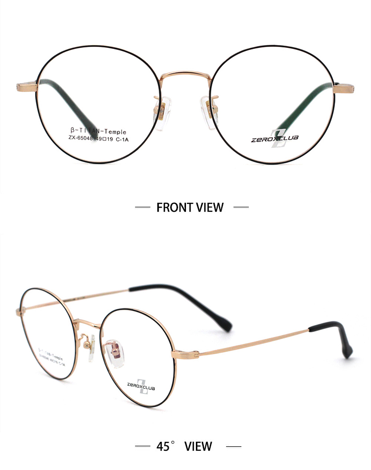 gafas &oacute;pticas de titanio_oro negro 