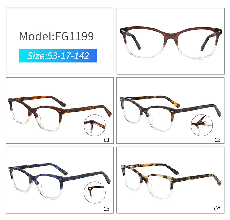 FG1199- monturas de lentes &oacute;pticas