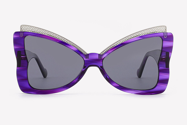 Gafas de sol de acetato de mariposa