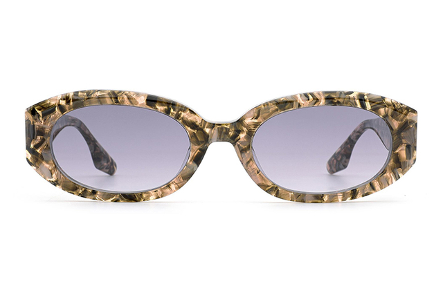 Gafas de sol ovaladas de acetato