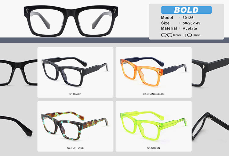 Marcos de gafas de acetato al por mayor YC30126