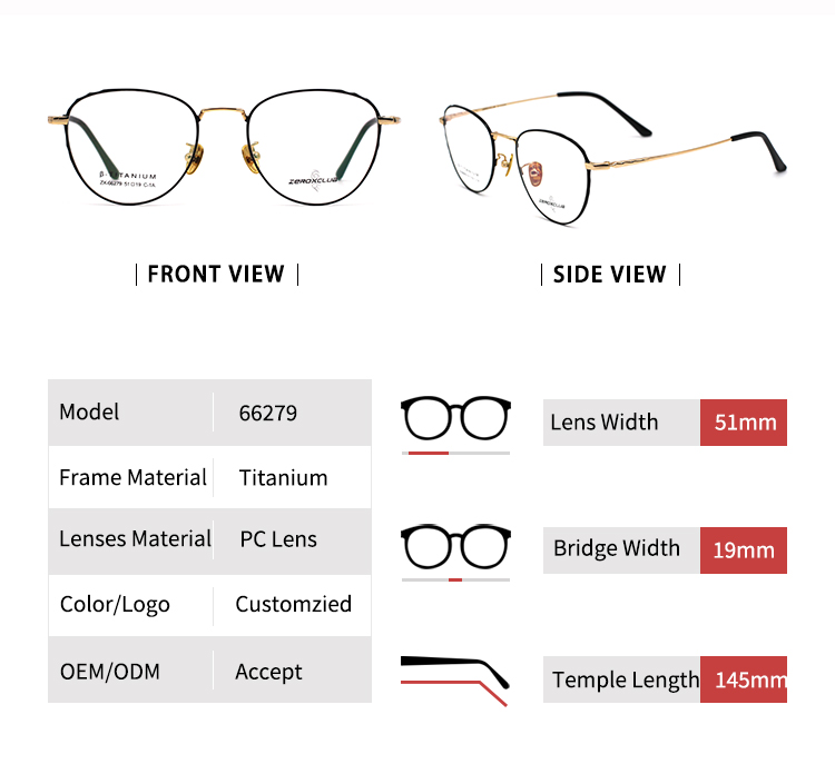 Marco &oacute;ptico Titan_detials