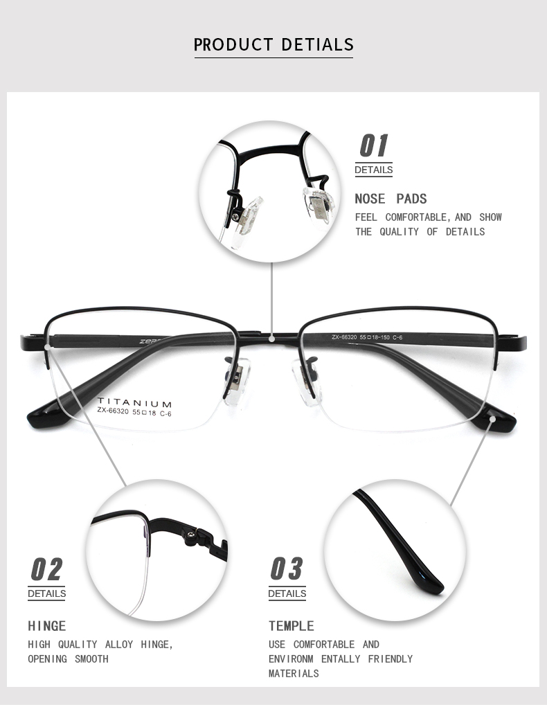 Gafas semi sin montura