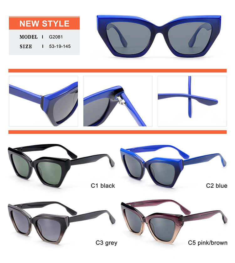 Detalles de gafas de sol de acetato - G2081