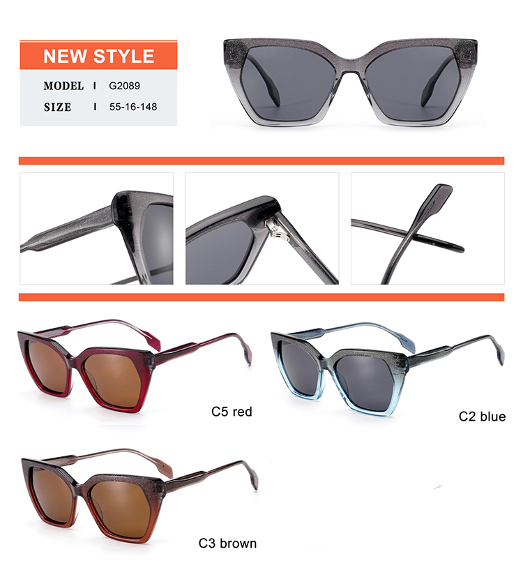 Detalles de gafas de sol de acetato - G2089