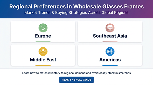 Preferencias regionales en monturas de gafas al por mayor: tendencias de mercado y estrategias de compra en las regiones globales