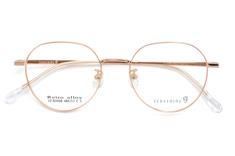 Monturas &oacute;pticas redondas de metal - Oro