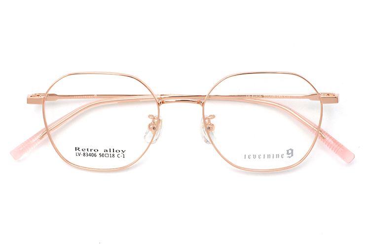 Montura de anteojos de metal - Oro rosa