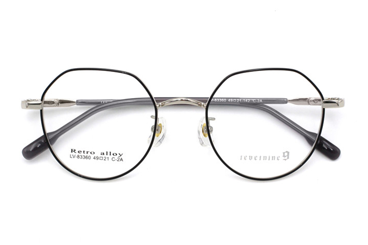 Anteojos de metal - Negro