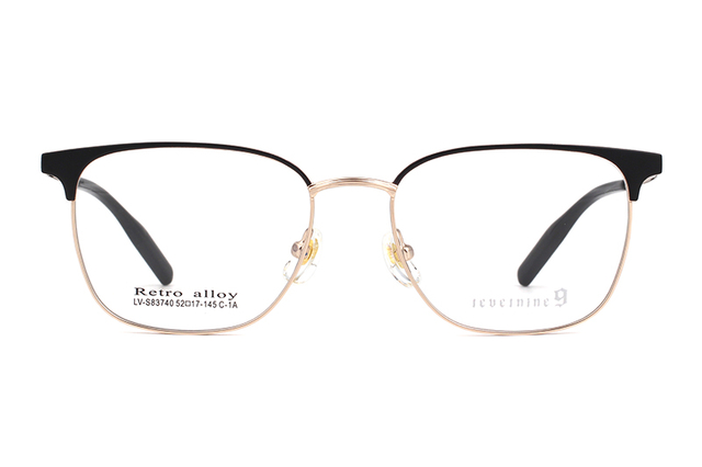 Venta al por mayor Marcos de gafas de metal Levelnine S83740