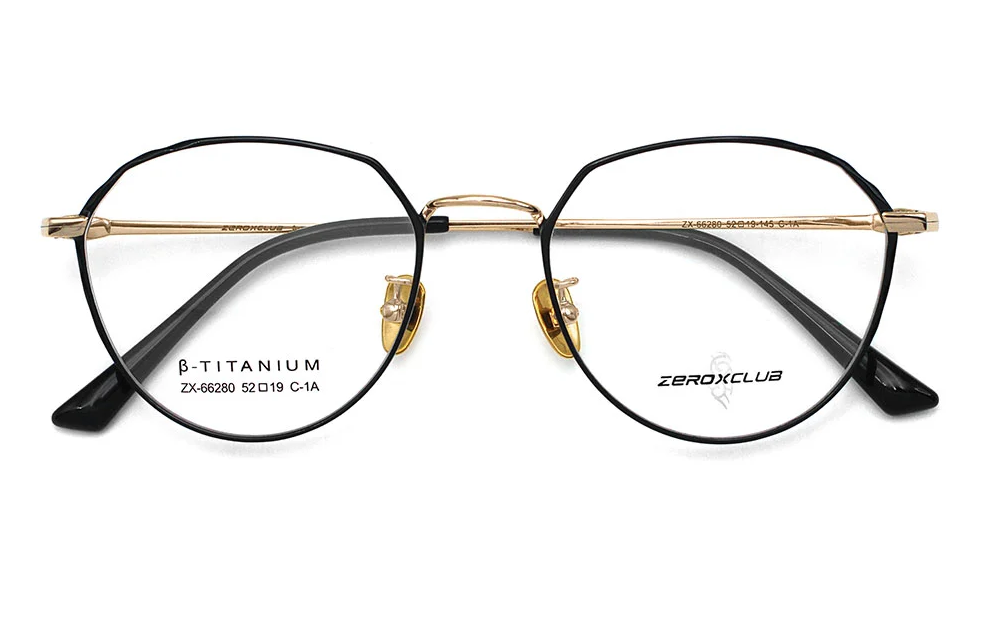 Venta al por mayor Monturas de gafas de titanio 66280