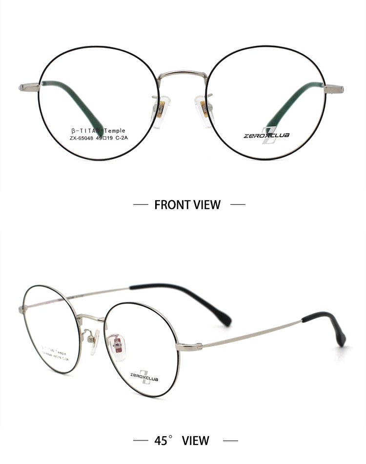 gafas &oacute;pticas de titanio_plata negro