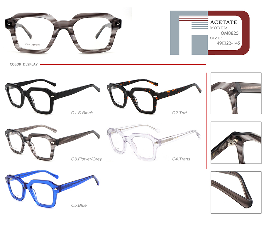 monturas de gafas de m&aacute;rmol QM8825 - 25