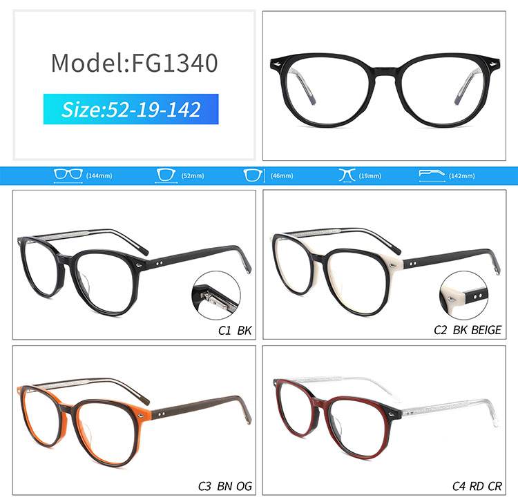 FG1340- monturas finas de acetato