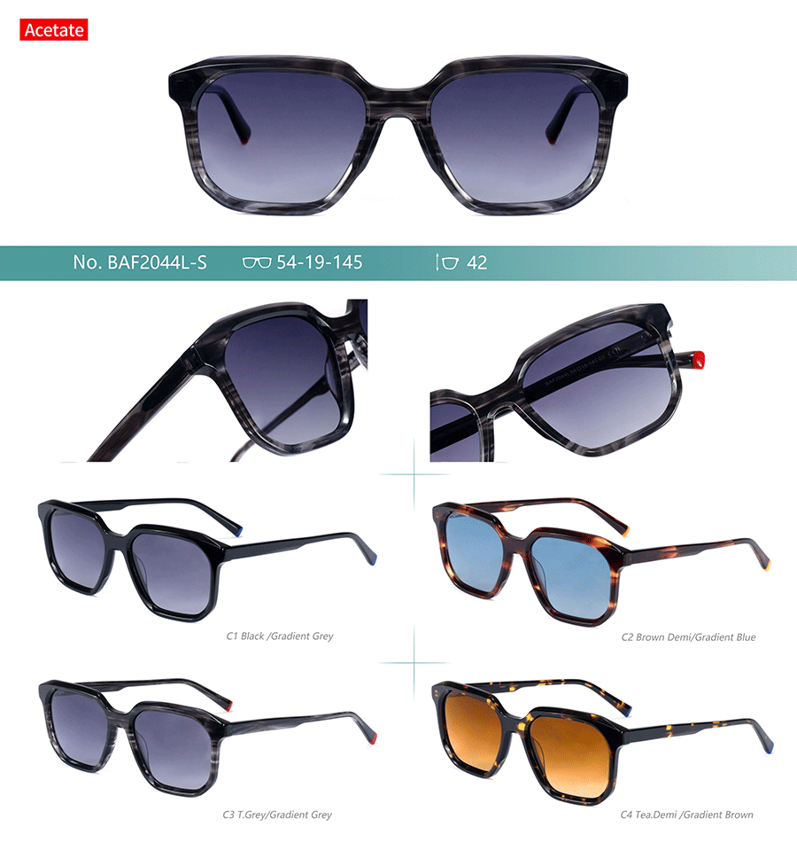 Venta al por mayor Gafas de sol de acetato-BAF2044LS