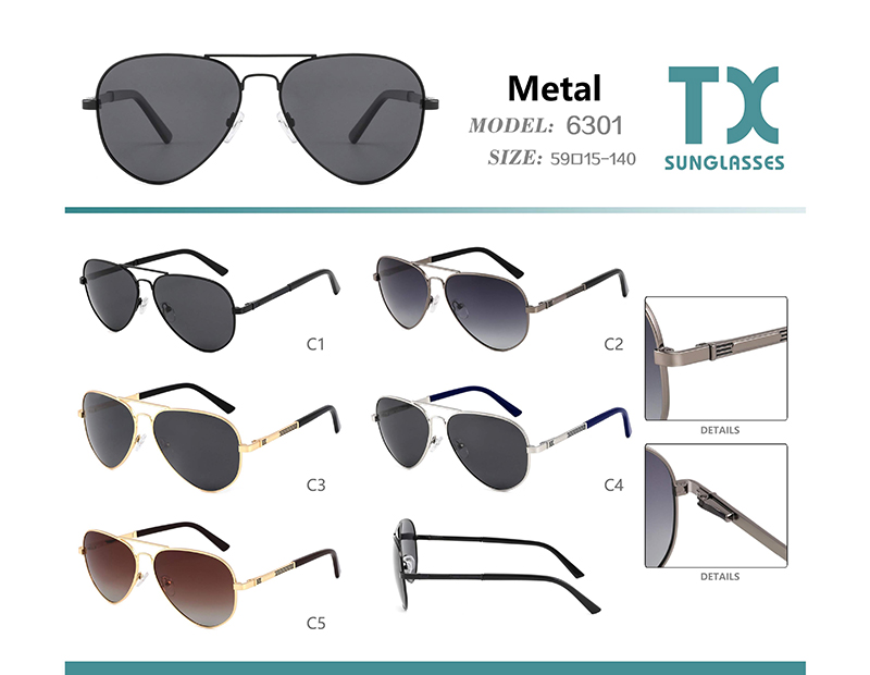 Gafas De Sol De Metal 6301 al por mayor