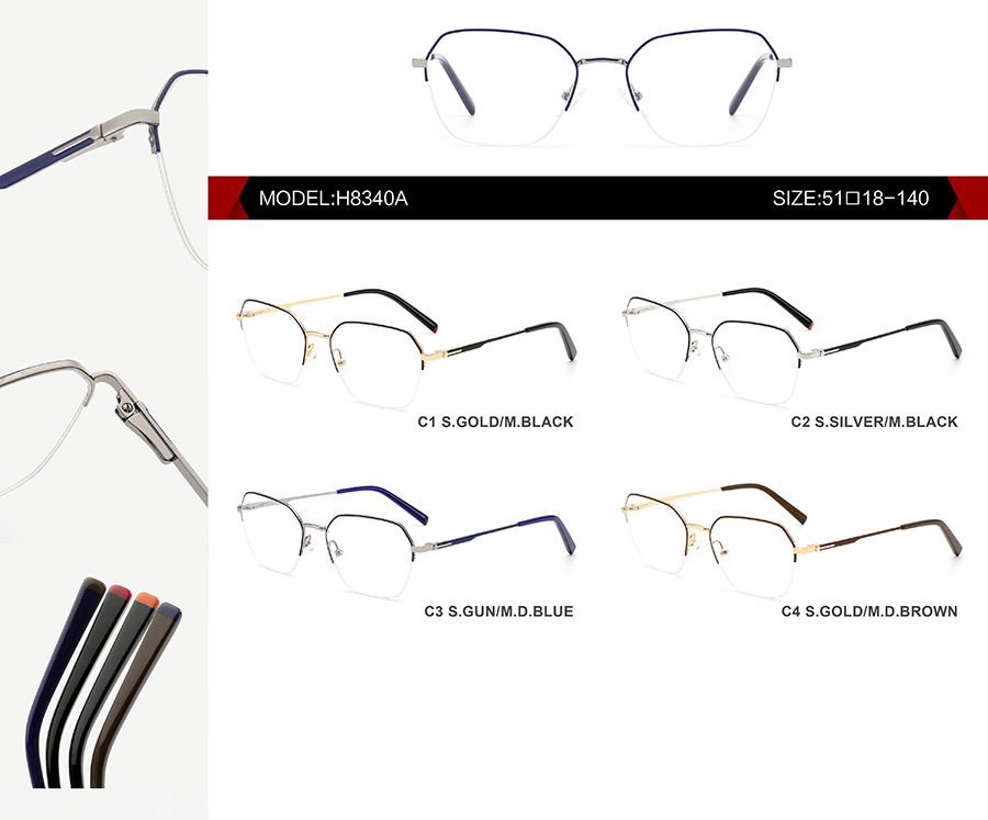 monturas de gafas graduadas para hombre H8340A