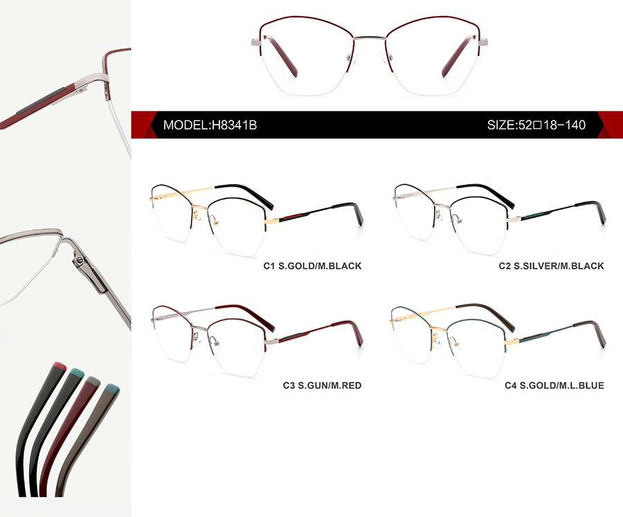 monturas de gafas &uacute;nicas H8341B