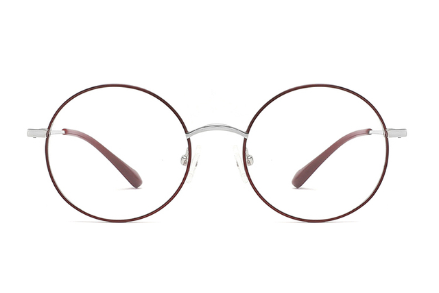 Monturas de gafas redondas de titanio