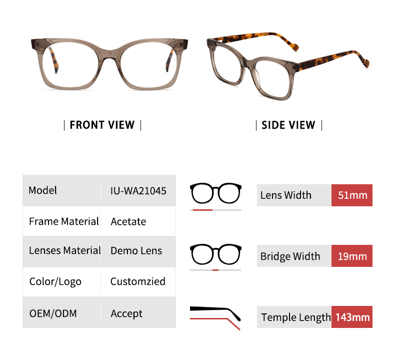 Especificaciones cuadradas Frame_detials