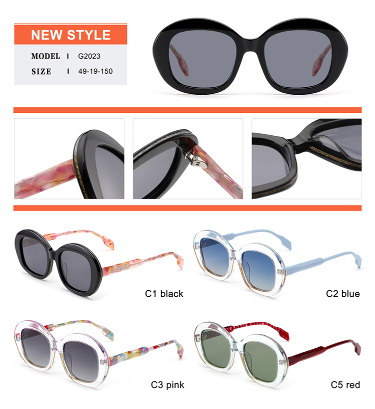 Detalles de gafas de sol de acetato - G2023