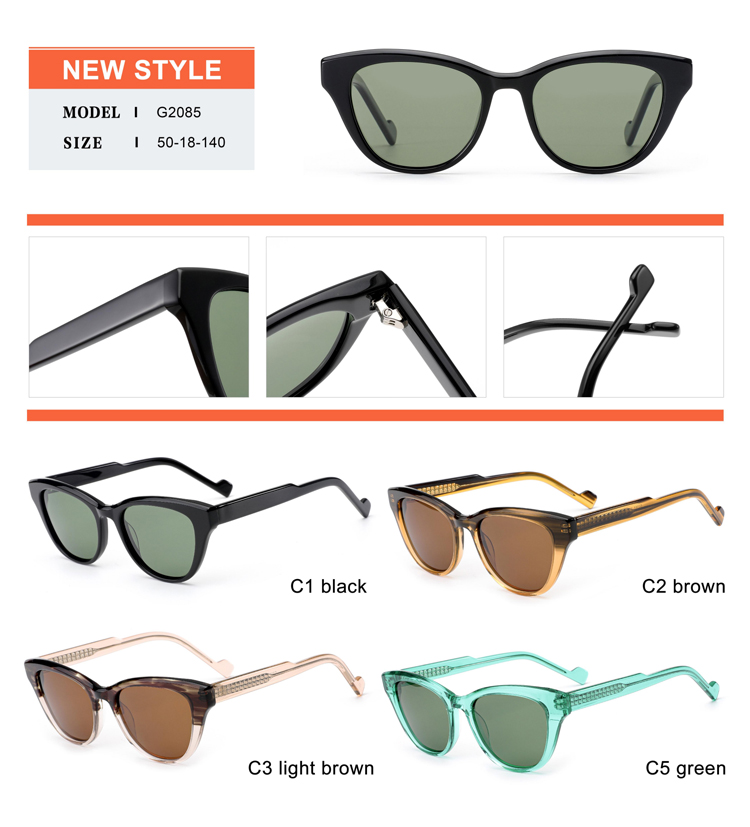 Detalles de gafas de sol de acetato - G2085