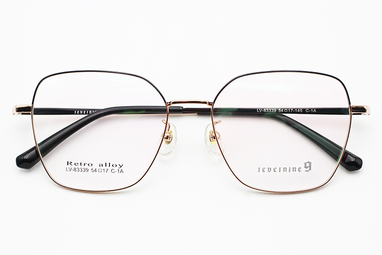 Monturas &oacute;pticas de metal para mujer - Marr&oacute;n