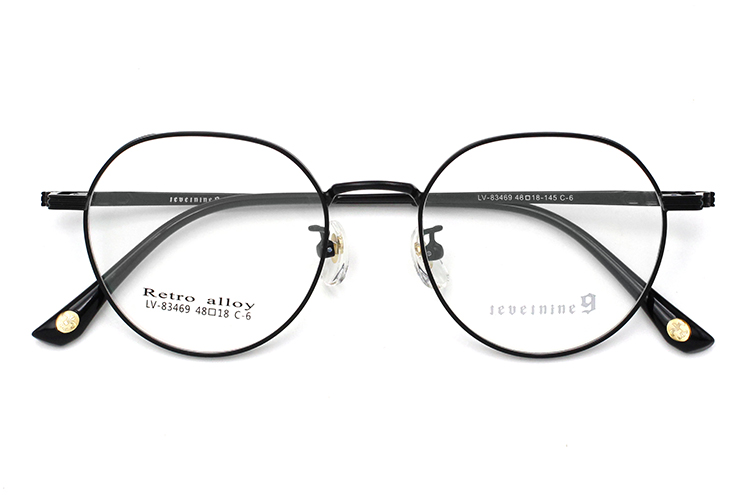 Marco de metal redondo - Negro