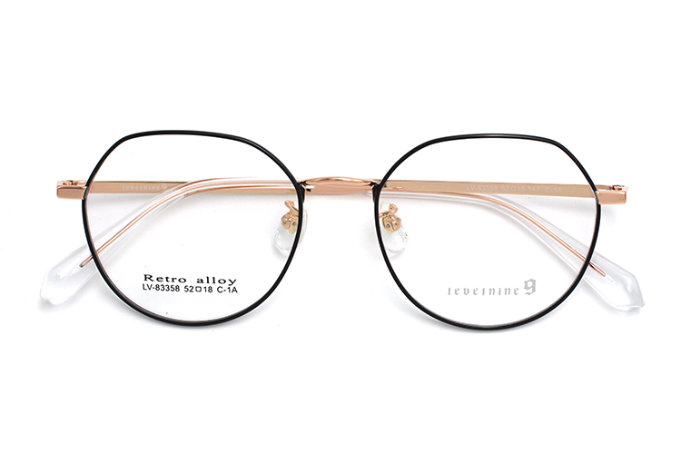 Gafas Hombre Metal - Negro & Oro