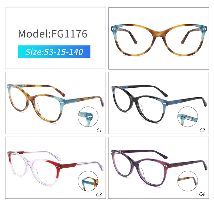 Monturas de acetato &oacute;ptico FG1176