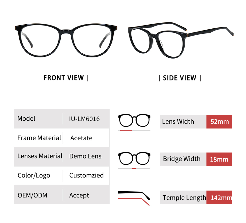 Marcos de gafas de estilo vintage_detials