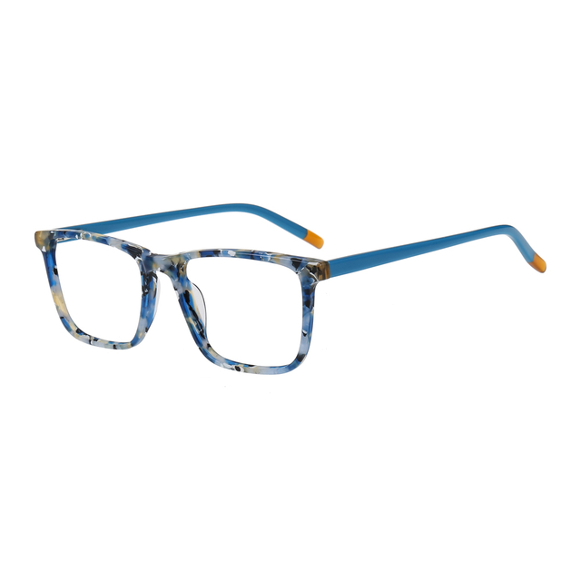 Monturas de gafas de acetato de moda de lujo para hombre, tendencia LM6017